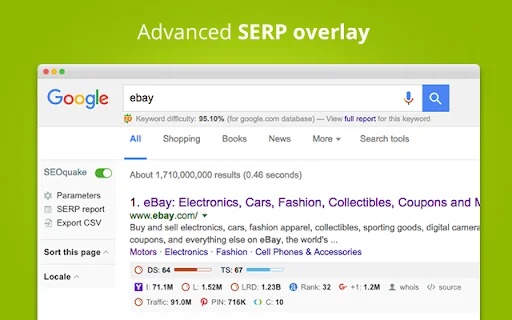 I-download ang SEOquake: Libreng SEO Tool at Audit Extension - Screenshot 2