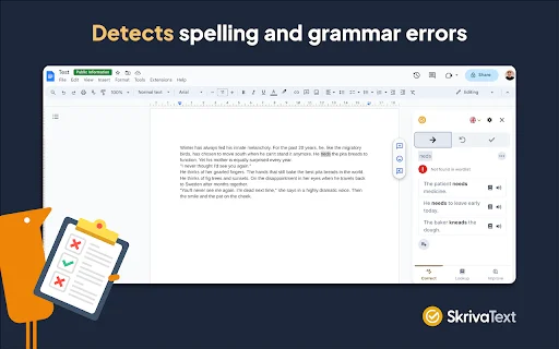 I-download ang SkrivaText: Pinakamahusay na Grammar Checker sa Chrome - Screenshot 1