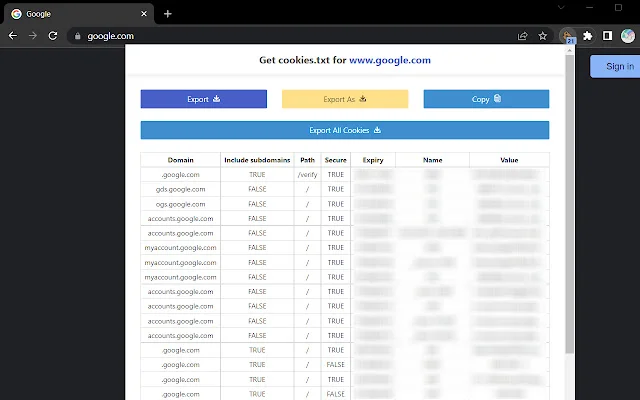 I-download ang Get cookies.txt – I-export ang Cookies nang Libre - Screenshot 1