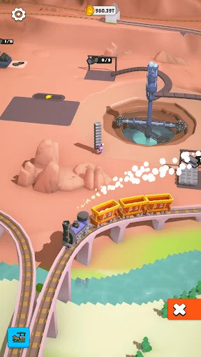 I-download ang Rail Master Tycoon: Idle Train – Bumuo ng Rail Empire - Screenshot 9