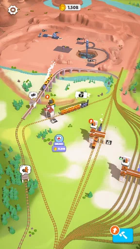 I-download ang Rail Master Tycoon: Idle Train – Bumuo ng Rail Empire - Screenshot 2