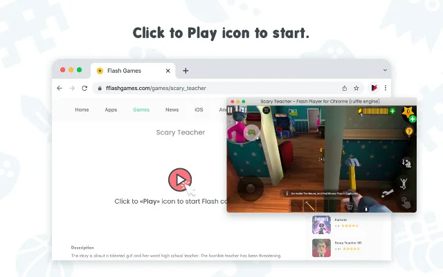 Flash Player para sa Chrome – Patakbuhin ang Flash Games nang Libre - Screenshot 3