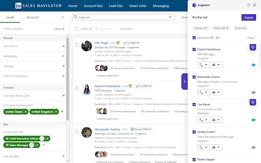I-download ang Cognism Chrome Extension – Sales Intelligence - Screenshot 3