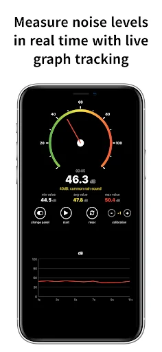 I-download ang Sound Decibel Meter dB Live – Sukatin ang Ingay - Screenshot 7