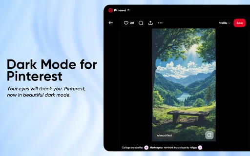 Pinterest Dark Mode & Theme – I-download ang Pinakamagandang Dark Mode - Screenshot 1
