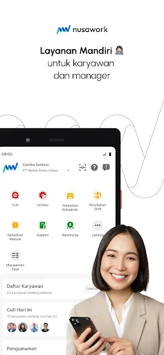 I-download ang Nusawork App – Ang Pinakamahusay na HRIS Solution - Screenshot 2