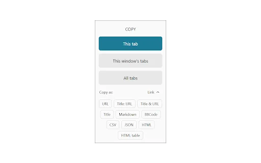 Tab Copy: Mabilis na Pag-copy ng Tabs sa Chrome – Libreng Gamitin - Screenshot 4