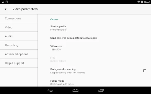 Download Larix Broadcaster – Pro Live Streaming Para sa Android - Screenshot 6