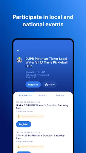 I-download ang DUPR: Kumuha ng Accurate na Pickleball Rating Ngayon - Screenshot 4
