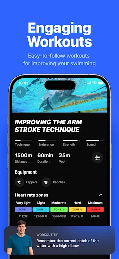 I-download ang SwimUp – Ang Iyong Personal na Swimming Coach - Screenshot 6