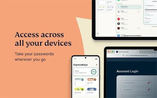I-download ang ExpressKeys: Secure na Password Manager para sa Chrome - Screenshot 4